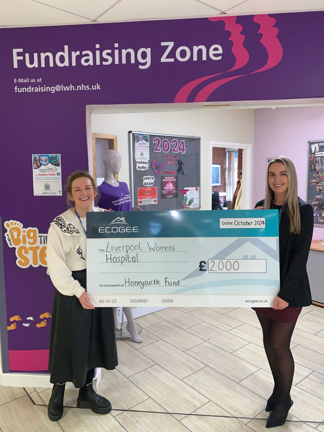 Liverpool womens hospital donation from Ecogee